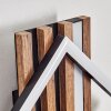 Ellekilde Wandleuchte LED Braun, Holzoptik, Schwarz, 1-flammig