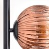 Ripoll Stehleuchte Glas 15 cm Klar, Kupferfarben, 4-flammig
