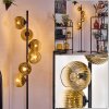 Koyoto Stehleuchte Glas 15 cm Gold, Klar, 6-flammig