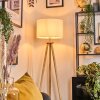 Soungou Stehleuchte 38 cm Chrom, Naturfarben, 1-flammig