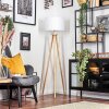 Soungou Stehleuchte 38 cm Chrom, Naturfarben, 1-flammig