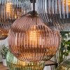 Koyoto Hängeleuchte Glas 25 cm Naturfarben, Schwarz, 8-flammig