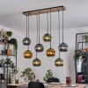Koyoto Hängeleuchte Glas 20 cm Naturfarben, Schwarz, 8-flammig