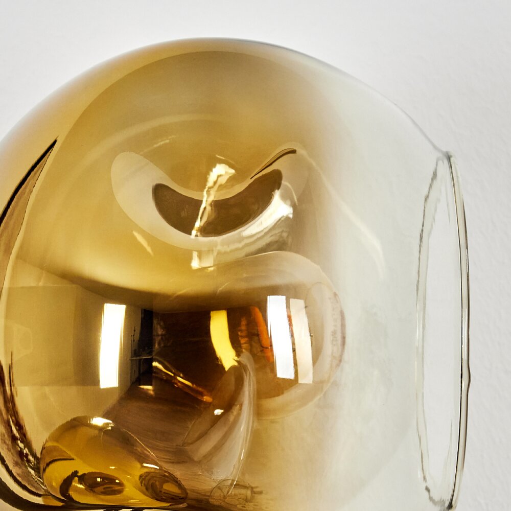 Ripoll Wandleuchte Glas 15 cm Gold, Klar, 3-flammig