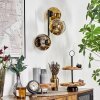 Ripoll Wandleuchte Glas 15 cm Gold, Klar, 3-flammig