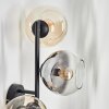 Koyoto Wandleuchte Glas 15 cm Bernsteinfarben, Klar, Rauchfarben, 3-flammig