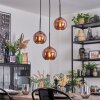 Koyoto Hängeleuchte Glas 15 cm Kupferfarben, 3-flammig