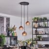 Koyoto Hängeleuchte Glas 15 cm Klar, Kupferfarben, 3-flammig