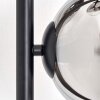 Koyoto Stehleuchte Glas 15 cm Chrom, Klar, Rauchfarben, 3-flammig