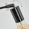 Codecro Stehleuchte Chrom, Schwarz, Weiß, 3-flammig