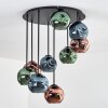 Ripoll Deckenleuchte Glas 15 cm Blau, Grün, Kupferfarben, 9-flammig