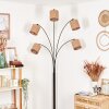 Soungou Stehleuchte 15 cm Chrom, Schwarz, 5-flammig