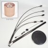 Soungou Stehleuchte 15 cm Chrom, Schwarz, 5-flammig