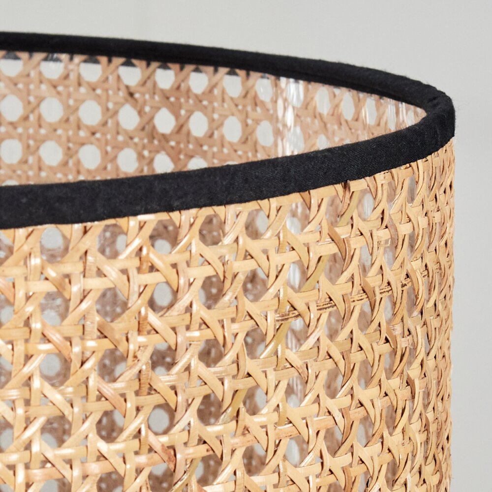 Ramila Hängeleuchte 40 cm Naturfarben, Schwarz, 1-flammig