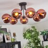Koyoto Deckenleuchte Glas 15 cm Kupferfarben, 7-flammig