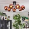 Koyoto Deckenleuchte Glas 15 cm Kupferfarben, 7-flammig