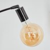 Codecro Stehleuchte Chrom, Schwarz, Weiß, 5-flammig
