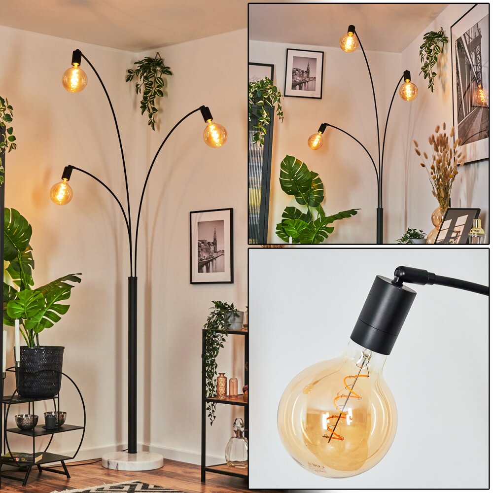 Codecreo Stehleuchte Schwarz, Weiß, 3-flammig main product photo