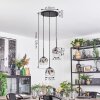 Ripoll Hängeleuchte Glas 15 cm Klar, Rauchfarben, 3-flammig