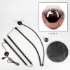 Ripoll Stehleuchte Glas 20 cm Schwarz, 1-flammig