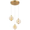 Globo Virina Hängeleuchte LED Gold, 3-flammig