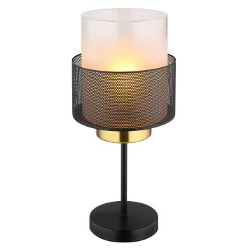 Globo Olga Tischleuchte Gold, Schwarz, 1-flammig