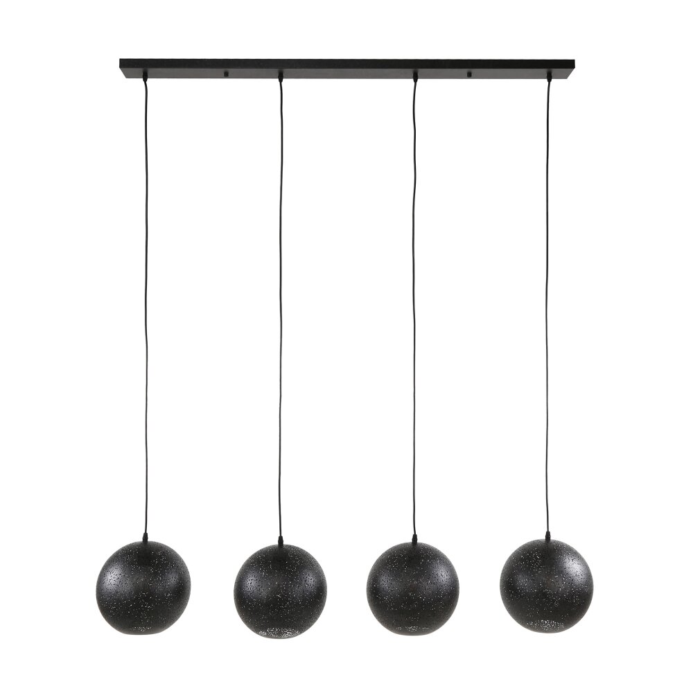Zip Pendelleuchte Schwarz, 4-flammig