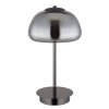 Globo Avila Tischleuchte LED Chrom, Schwarz, 1-flammig, Fernbedienung