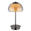Globo Avila Tischleuchte LED Chrom, Schwarz, 1-flammig, Fernbedienung