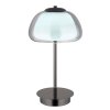 Globo Avila Tischleuchte LED Chrom, Schwarz, 1-flammig, Fernbedienung