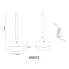 Globo Turner Tischleuchte LED Schwarz, 1-flammig