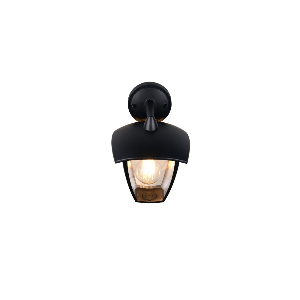 Trio VENTA Wandleuchte Schwarz, 1-flammig