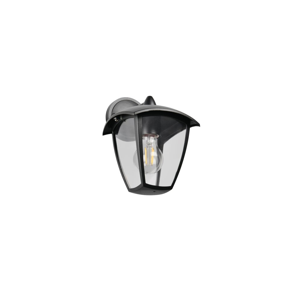 Trio VENTA Wandleuchte Schwarz, 1-flammig