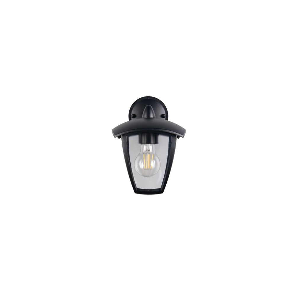 Trio VENTA Wandleuchte Schwarz, 1-flammig