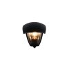 Trio VENTA Wandleuchte Schwarz, 1-flammig