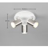Trio Gillan Deckenspot Nickel-Matt, 3-flammig