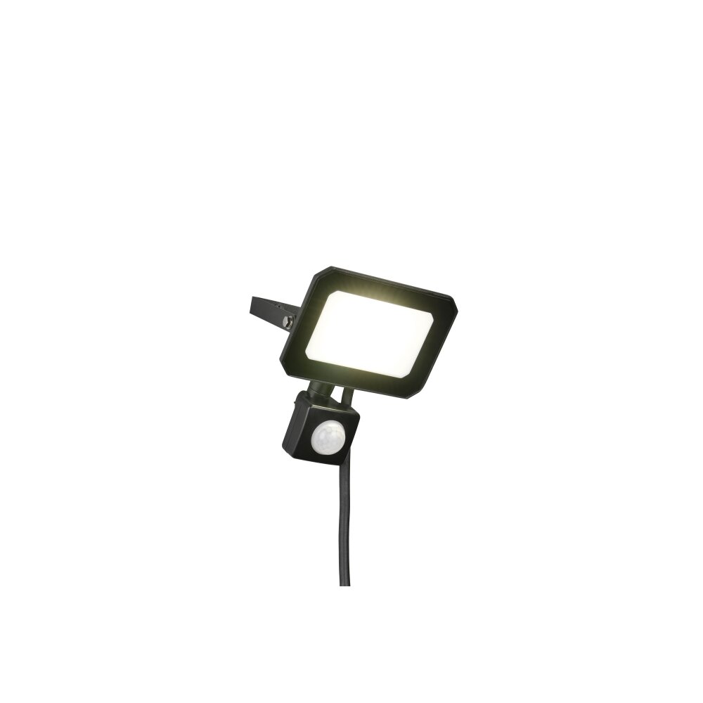 Reality FUNCHAL Wandleuchte LED Schwarz, 1-flammig, Bewegungsmelder main product photo