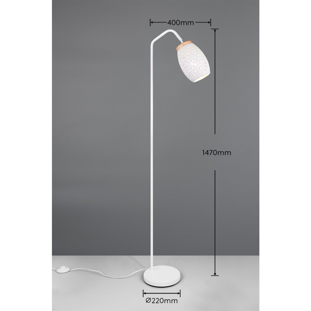 Reality Bidar Stehlampe Weiß, 1-flammig