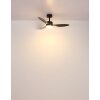 Globo Blackwell Deckenventilator LED Schwarz, 1-flammig, Fernbedienung