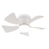 Globo Hines Deckenventilator LED Weiß, 1-flammig, Fernbedienung