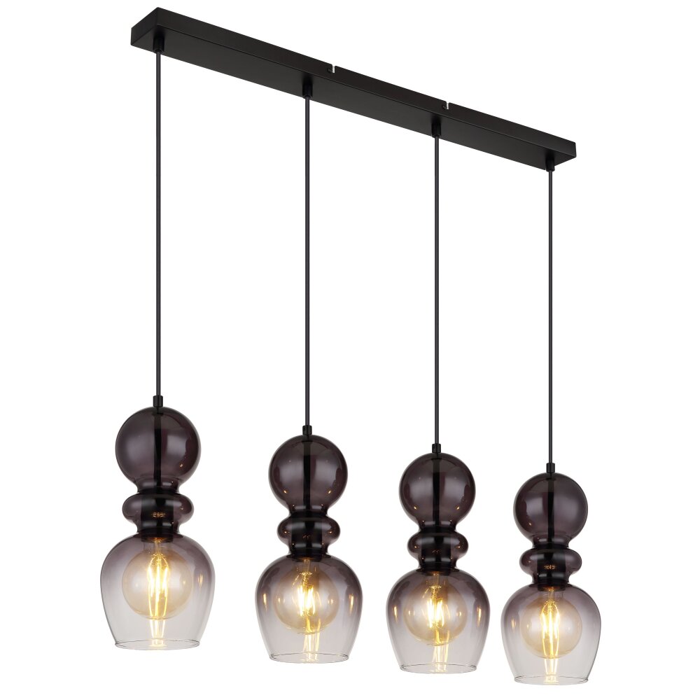 Globo Clarity Hängeleuchte Schwarz, 4-flammig main product photo