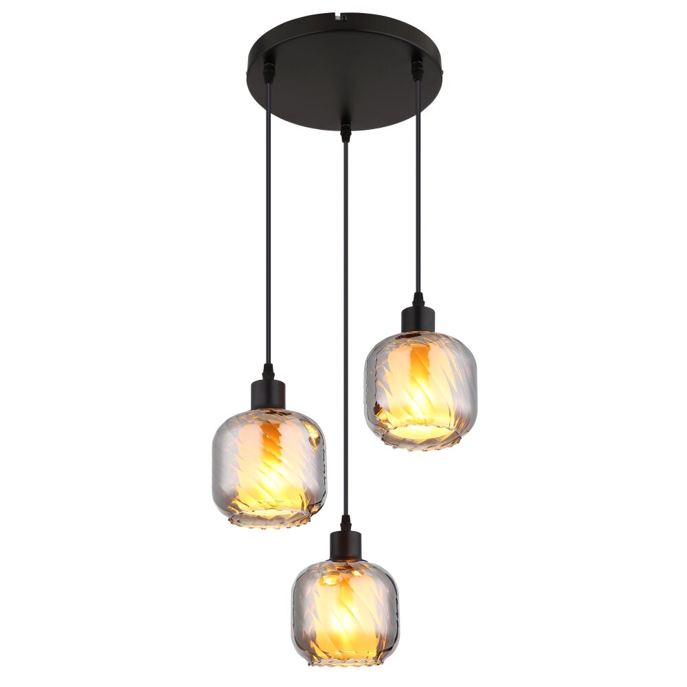 Globo Xia Hängeleuchte Schwarz, 3-flammig main product photo