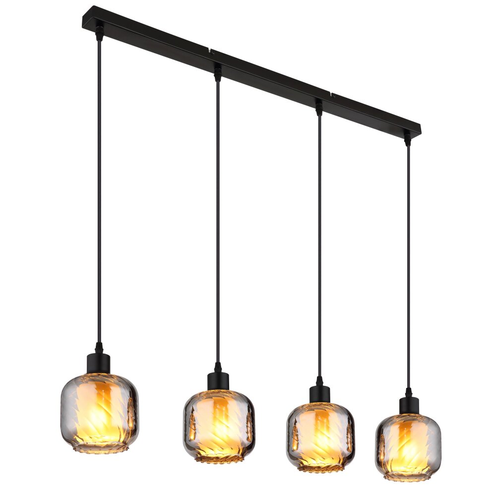 Globo Xia Hängeleuchte Schwarz, 4-flammig main product photo