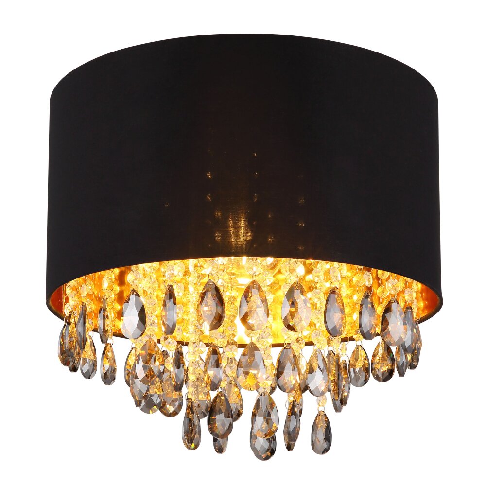 Globo Coletta Deckenleuchte Gold, Schwarz, 1-flammig main product photo