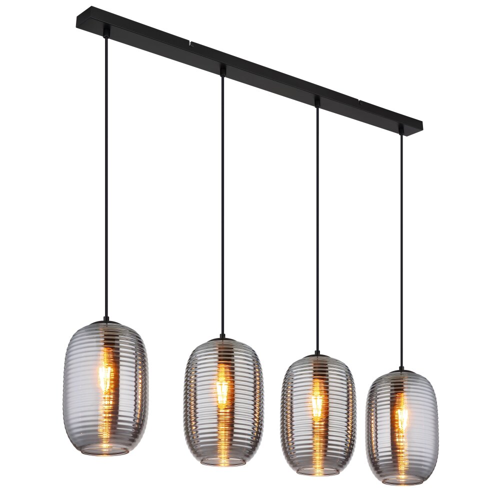 Globo Jefrey Hängeleuchte Schwarz, 4-flammig main product photo
