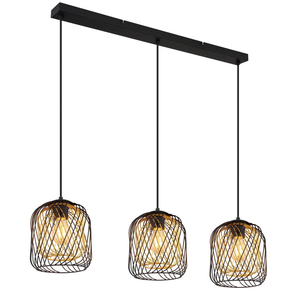 Globo Dichti Hängeleuchte Schwarz, 3-flammig main product photo