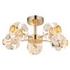 Globo Floriella Deckenleuchte LED Gold, 1-flammig