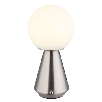 Globo Sora Tischleuchte LED Nickel-Matt, 1-flammig