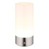 Globo Lex Tischleuchte LED Nickel-Matt, 1-flammig, Farbwechsler