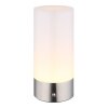 Globo Lex Tischleuchte LED Nickel-Matt, 1-flammig, Farbwechsler
